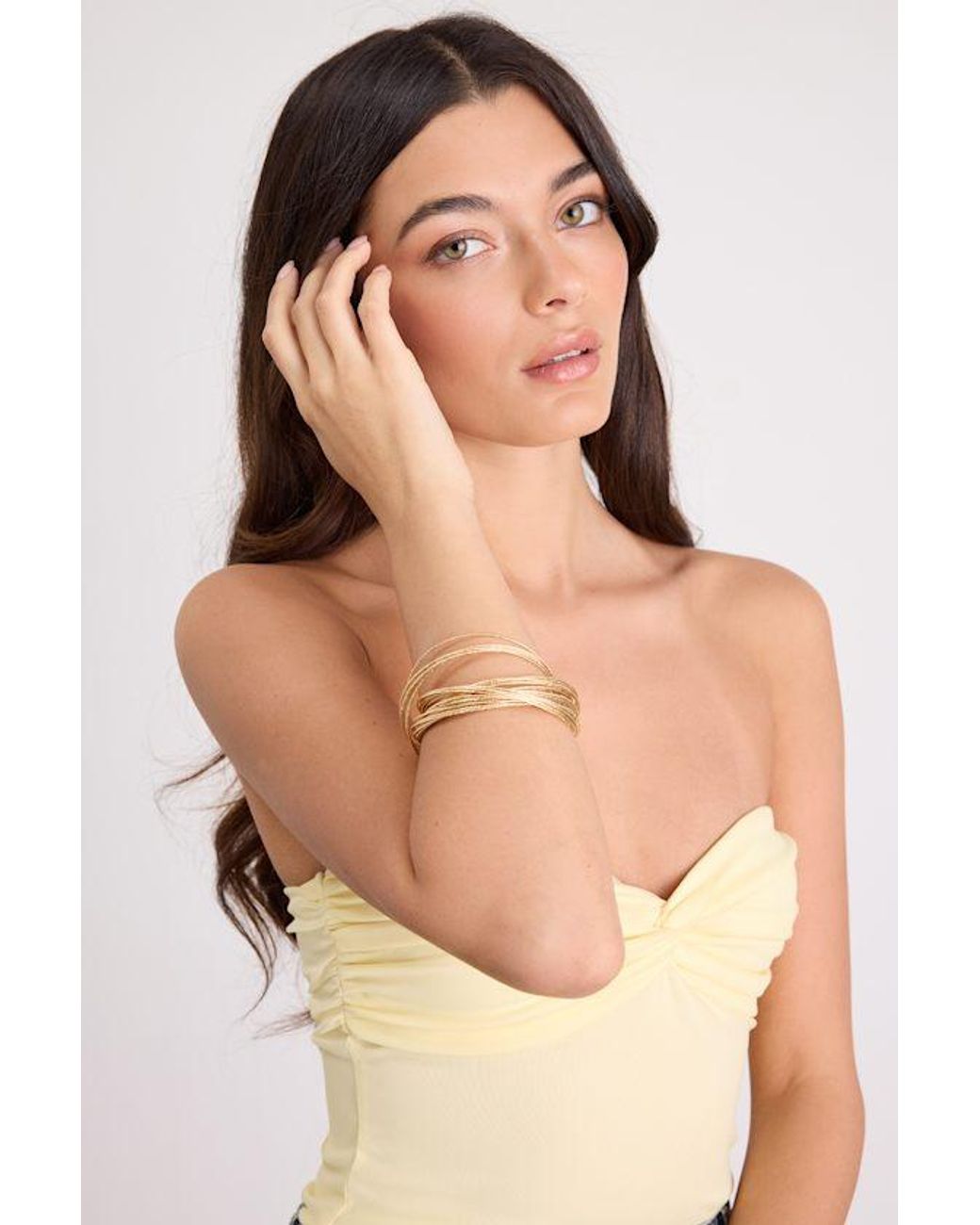 Lulus Natural Laurie Stacked Bangle Set