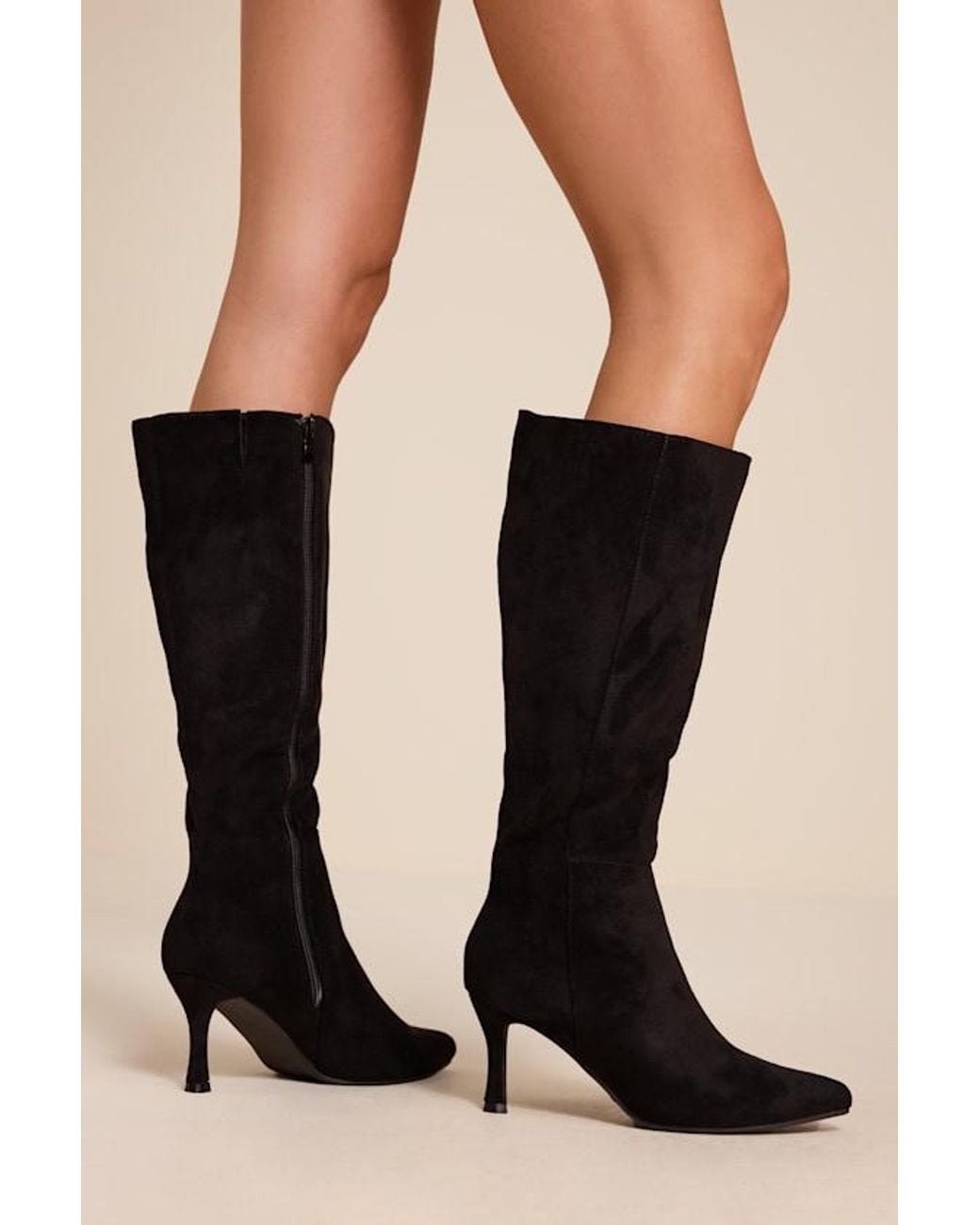 Lulus Black Lambert High Heel Boots
