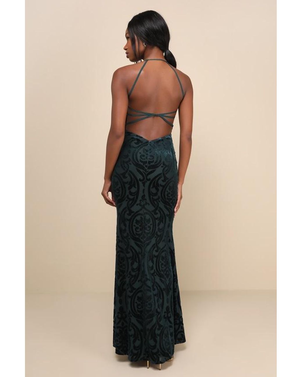 navy blue dress for baby girl Freesia Emerald Formal Maxi Dress - US 0