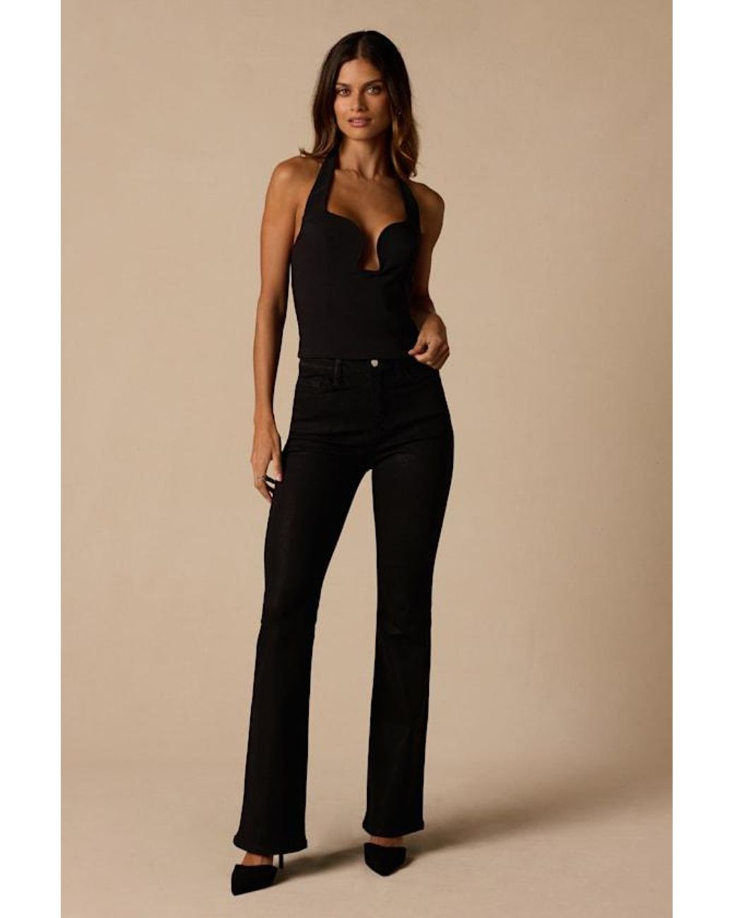 Lulus Black Vixen Halter Top