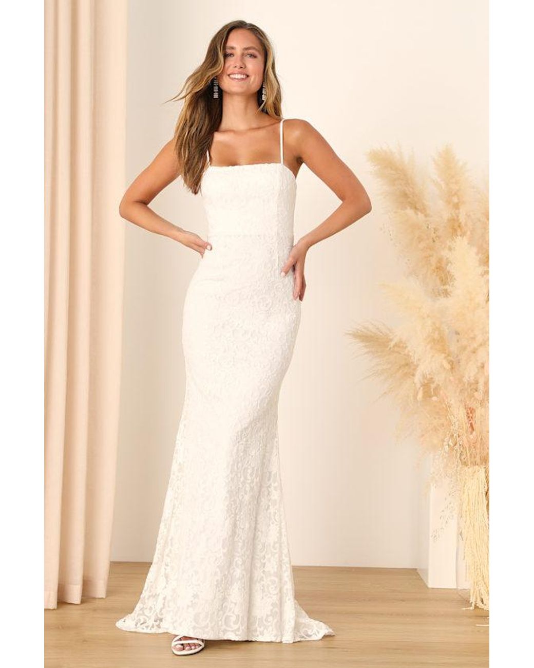 Lulus Natural My Kind Of Forever Mesh Floral Embroidered Maxi Dress