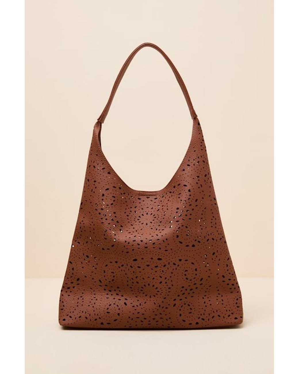 Lulus Brown Deon Cutout Tote Bag
