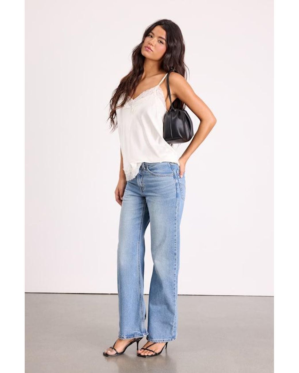 Levi's Blue Loose Boot Medium Wash Mid-Rise Jeans