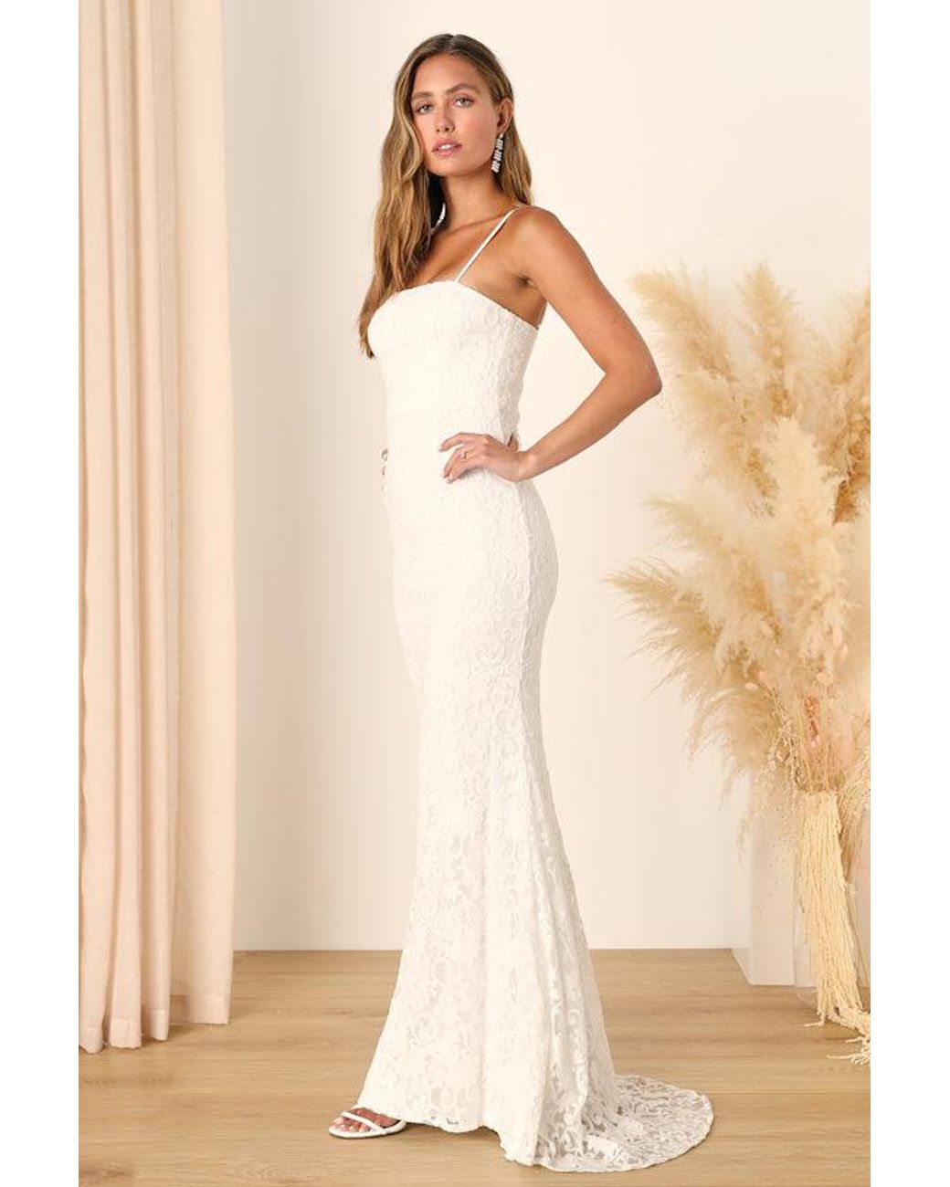 Lulus Natural My Kind Of Forever Mesh Floral Embroidered Maxi Dress