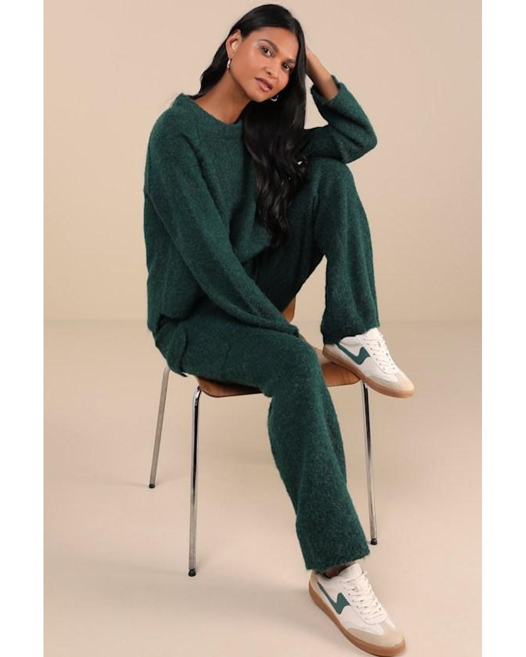 Lulus Blue Signature Sunday Knit Sweater Pants