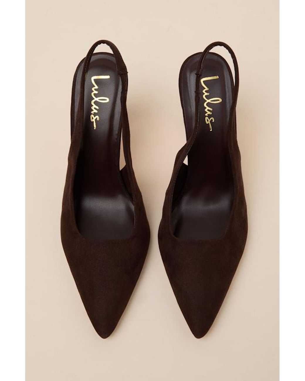 Lulus Natural Honorata Pointed-Toe Slingback Pumps