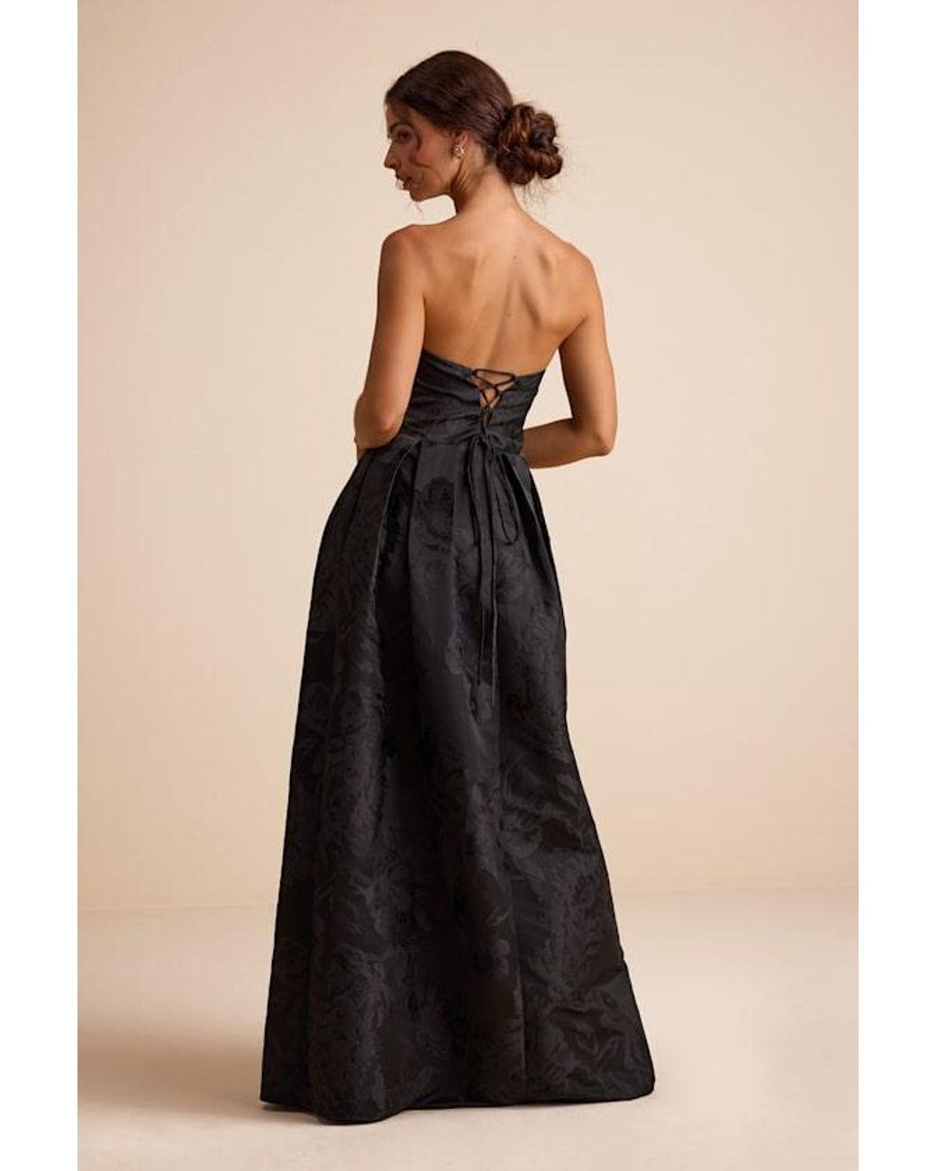 open lace back dress 'Seren' Pistachio Floral Lace Back Maxi Dress