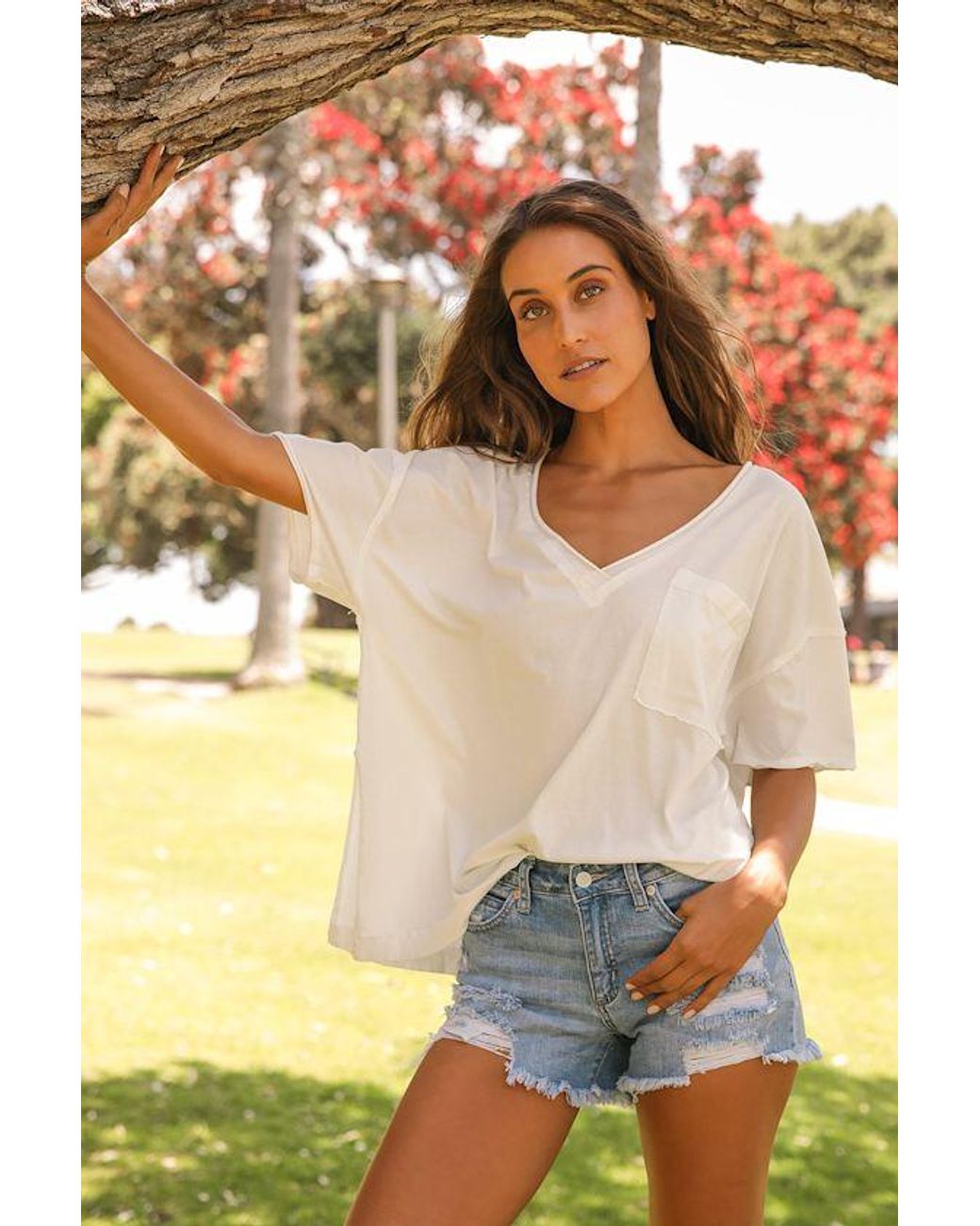 Just Black Blue Kasenya Light Wash Mid-Rise Super Destroyed Shorts