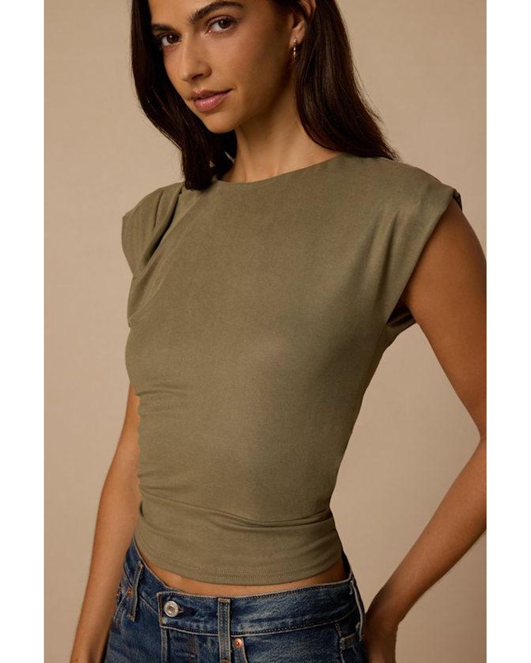 Lulus Brown Chastin Tie-Back Top