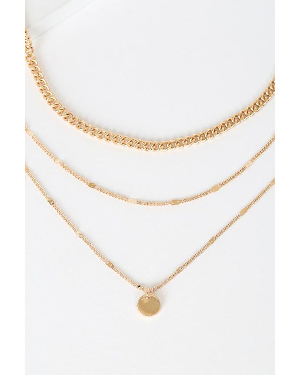 Lulus Brown Three-Way Tie Necklace Set