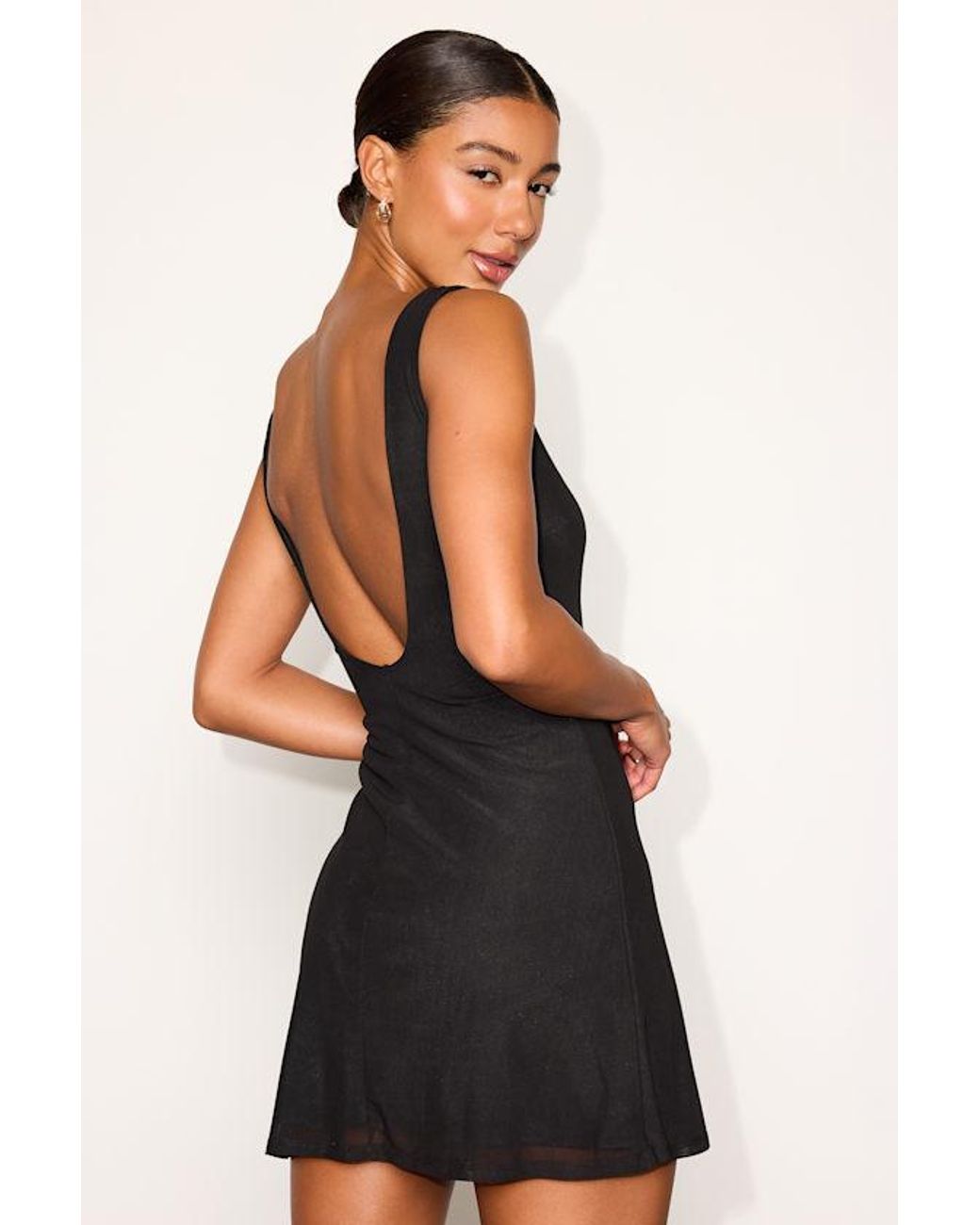 Lulus Black Cerebella Mesh Mini Dress