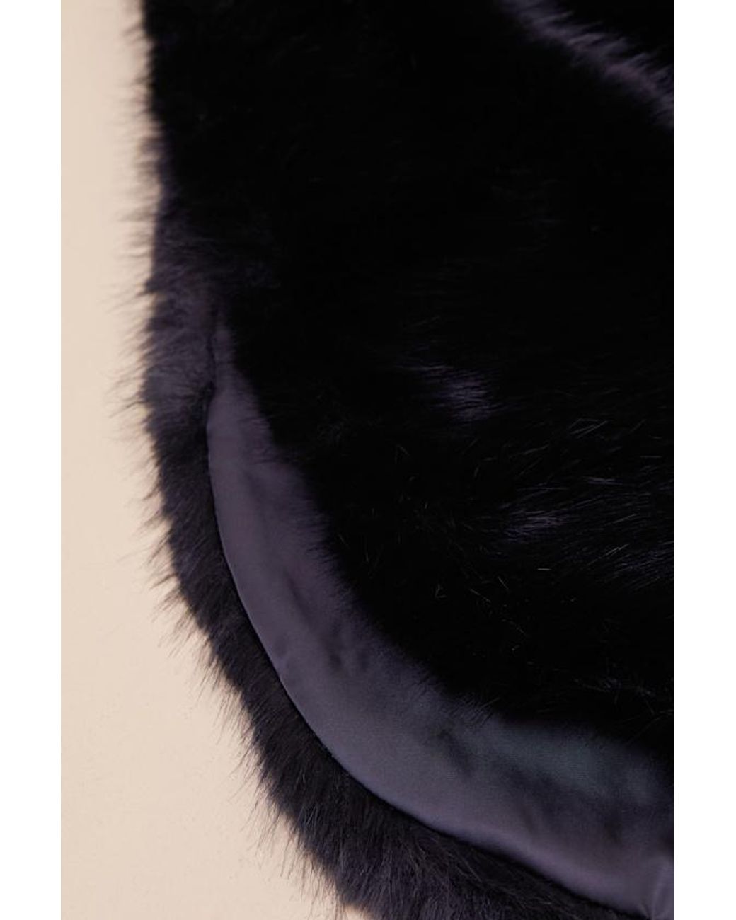 Lulus Black Upscale Approach Faux Fur Stole