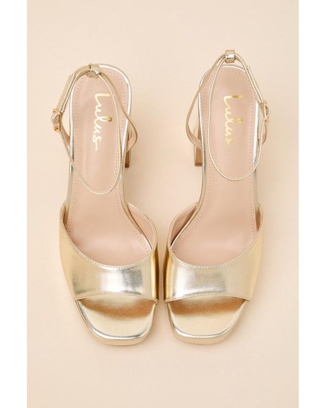 Lulus Natural Krissy Ankle Strap Platform Sandals