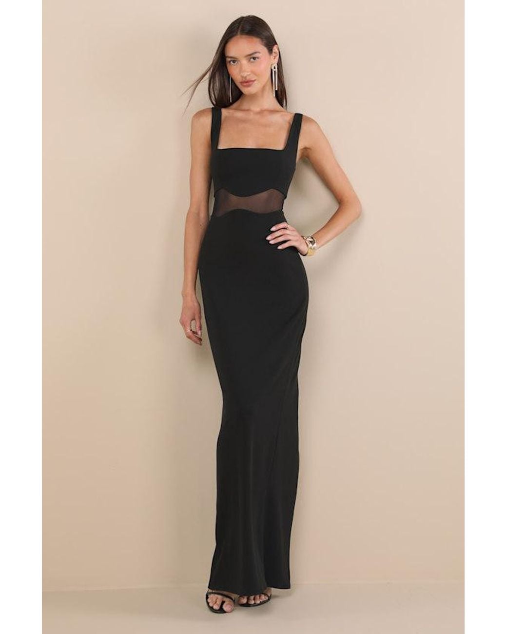slim fit dress slacks Lulus Meridith Slate Blue Ruffled Lace-Up Maxi Dress, Size Medium  Vanessa  Jane