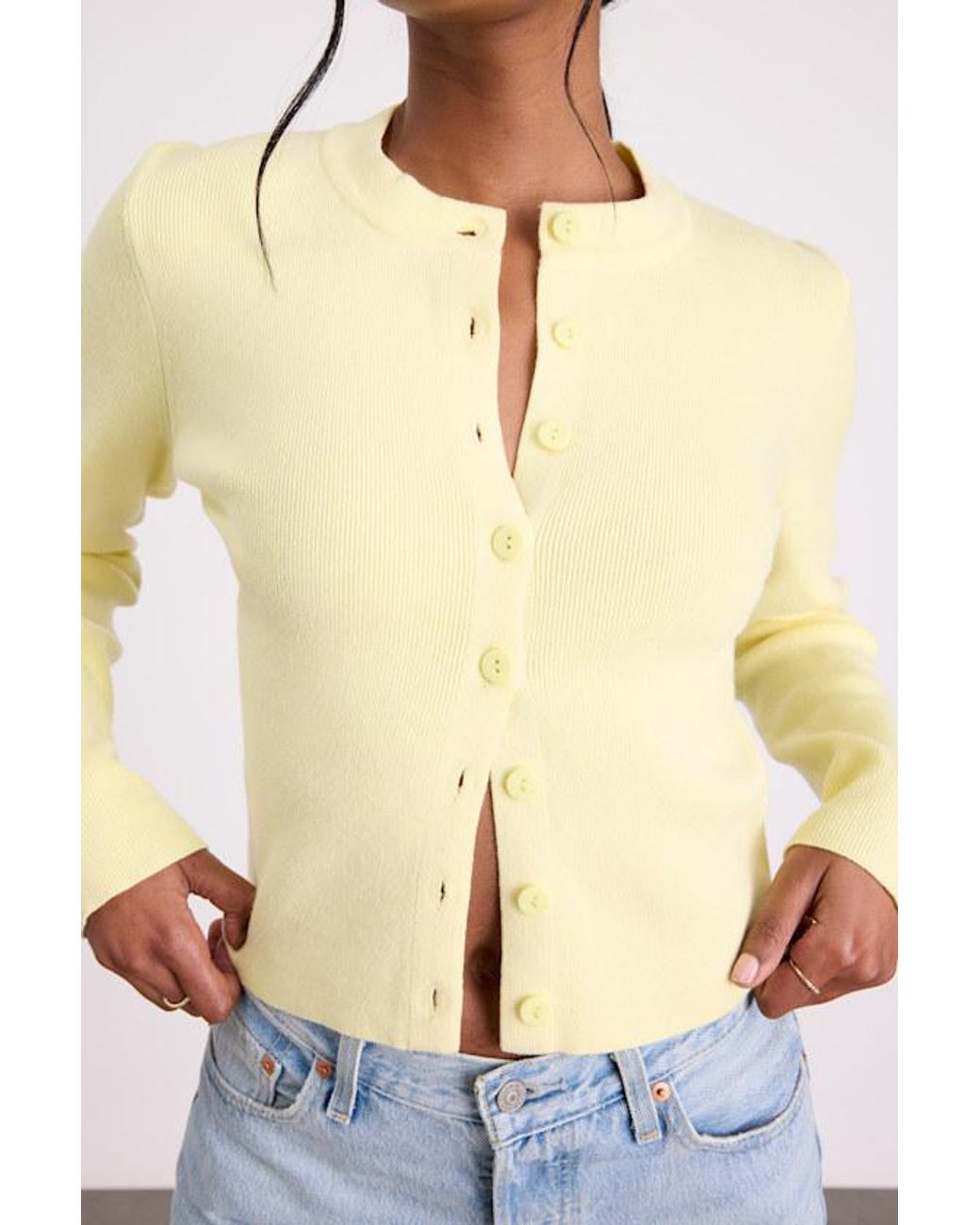 Lulus Blue Araya Button-Up Cardigan
