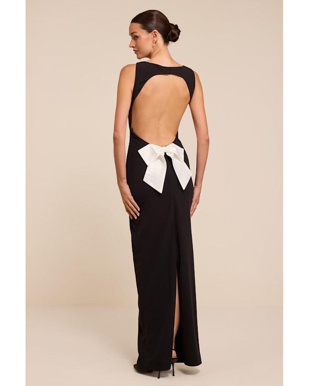 Lulus Black Encore Backless Maxi Dress