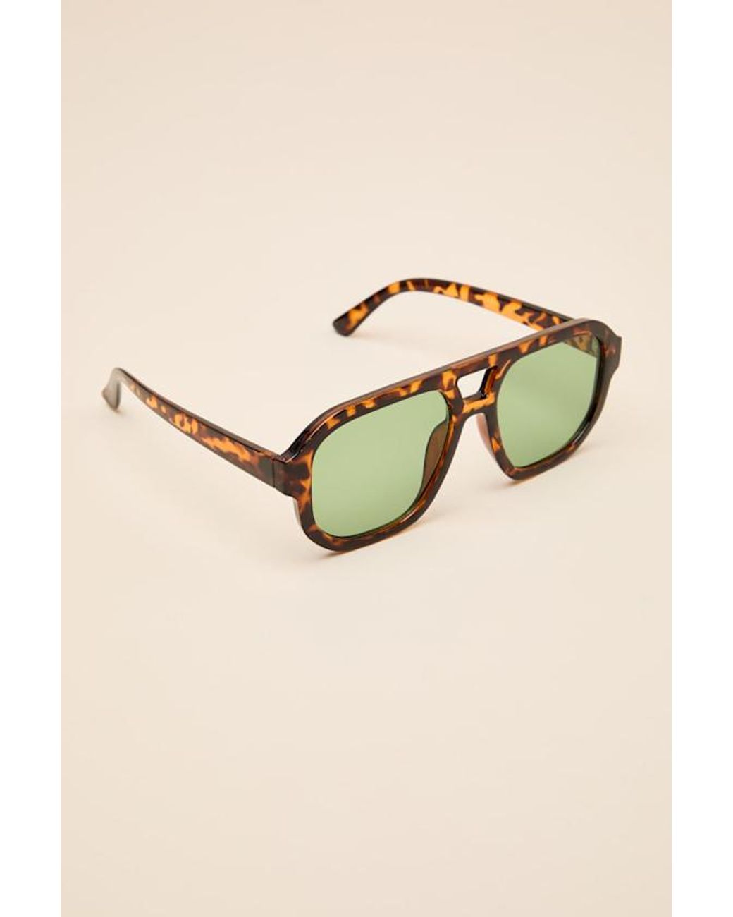 Lulus Blue Torrey Tortoiseshell Aviator Sunglasses
