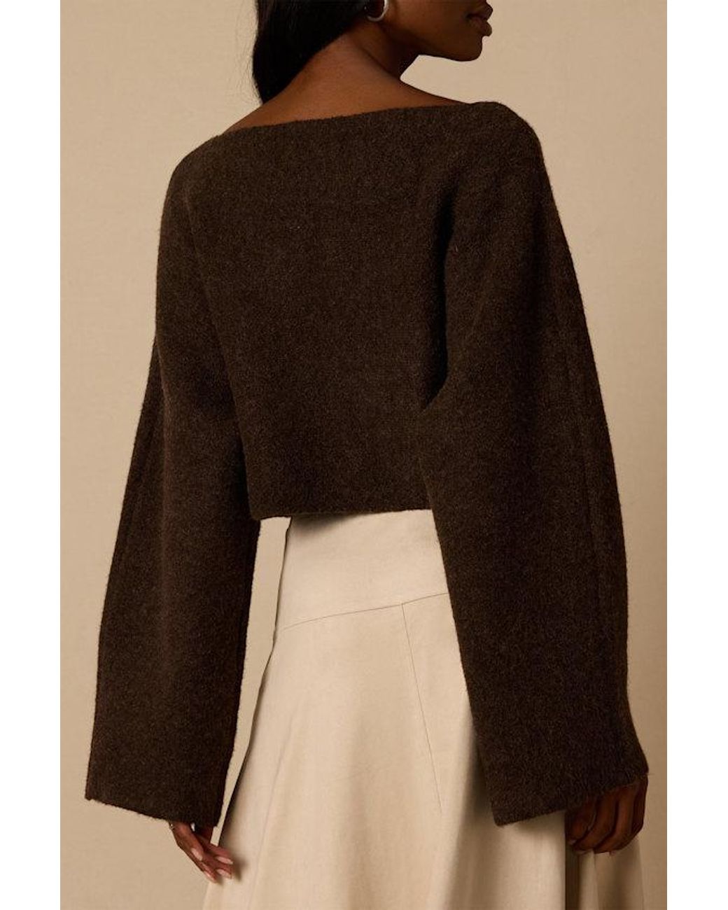 Lulus Black Bhodi Cropped Sweater