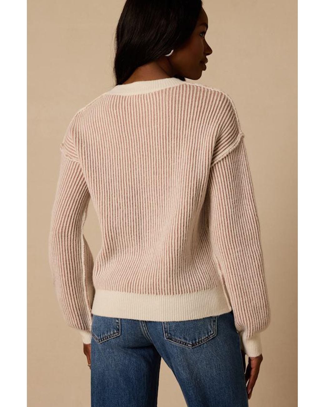 Lulus Blue Soho Striped Sweater