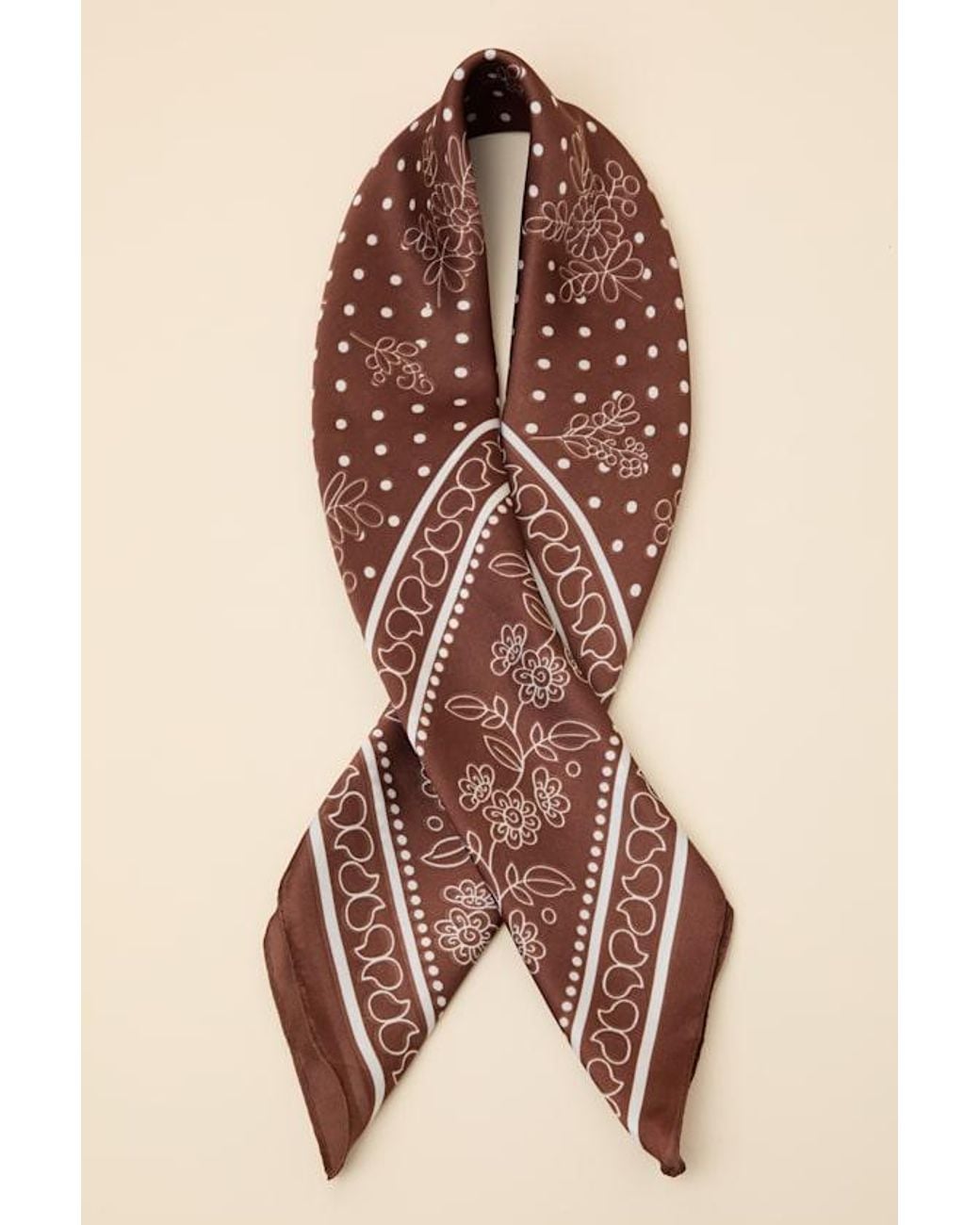Lulus Blue Abilene Print Scarf