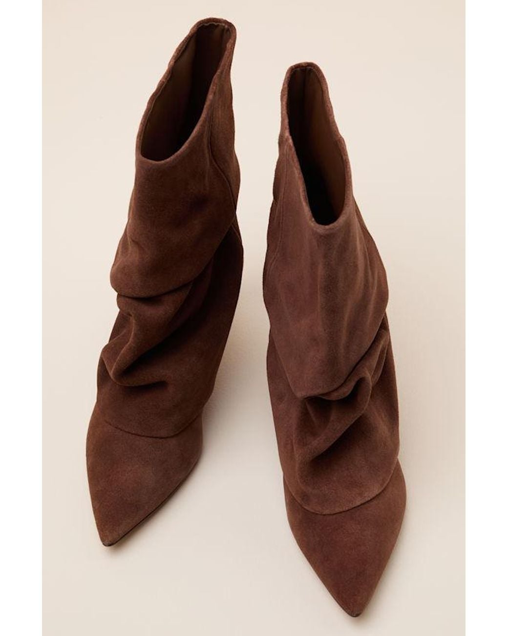 Steve Madden Brown Lennox Umber Suede Fold-Over Boots