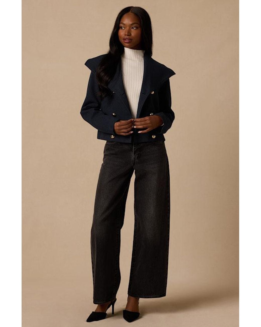 Lulus Blue Captain Blazer