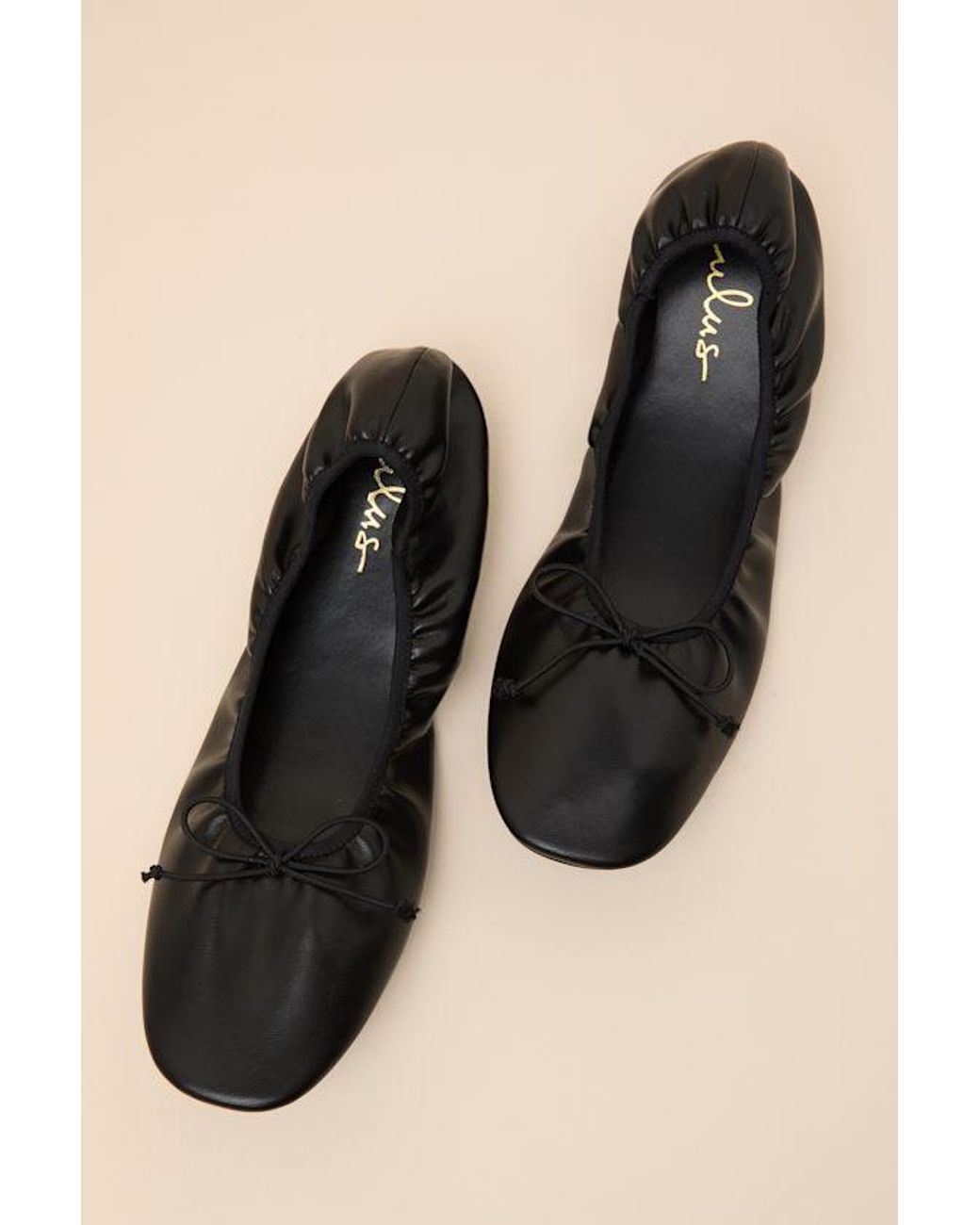 Lulus Black Marcine Ballet Flats