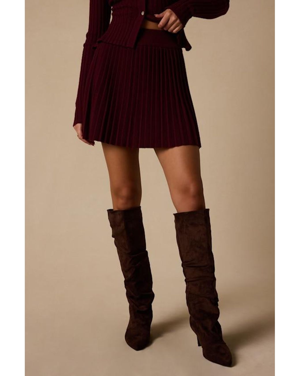 Lulus Red Belmont Two-Piece Sweater Dress
