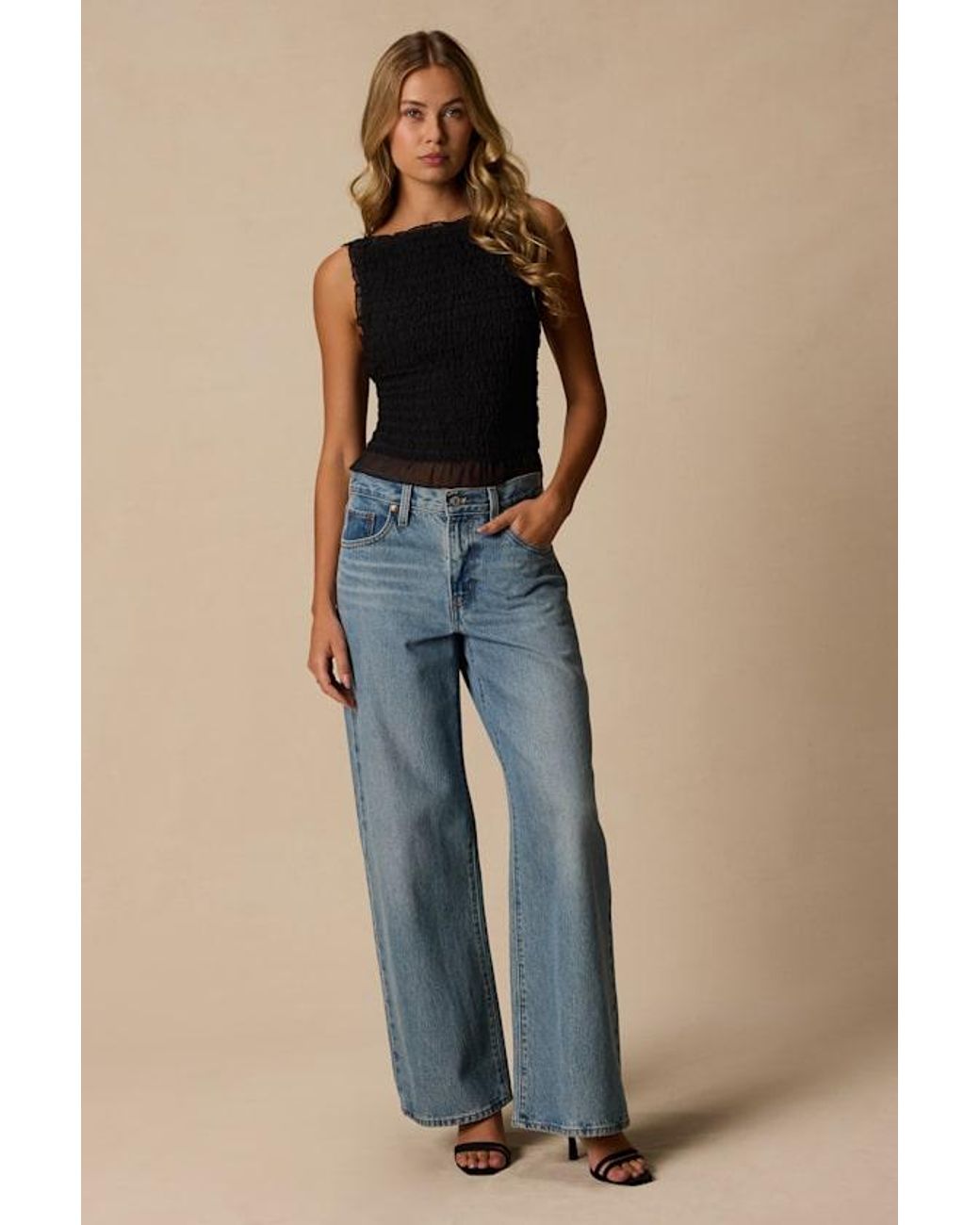 Lulus Black Kathryn Cropped Tank Top