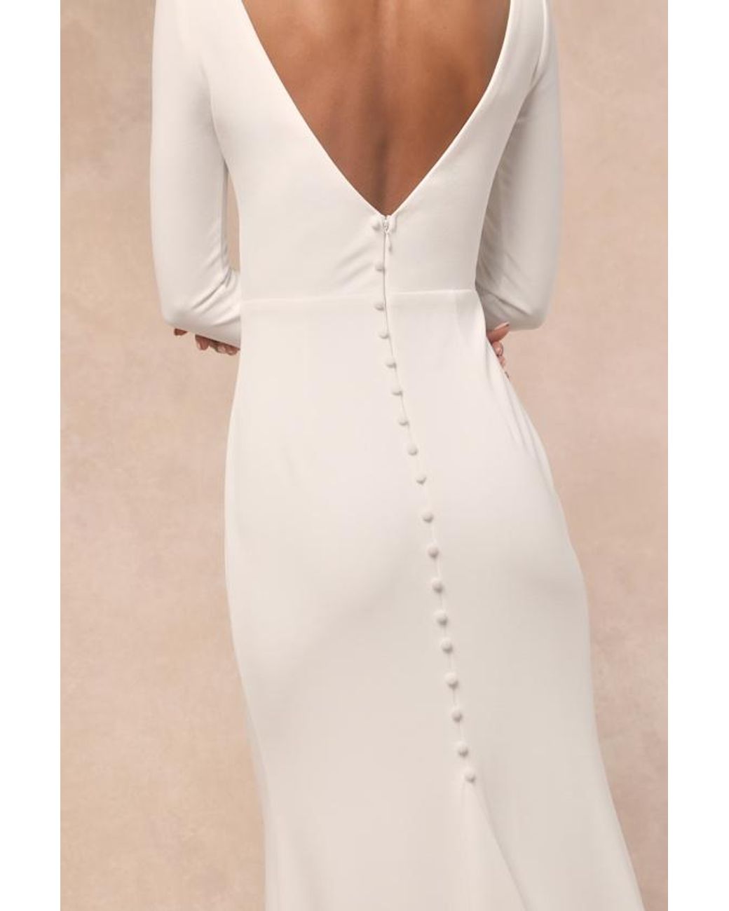 Lulus Natural Feeling Of Forever Long Sleeve Mermaid Maxi Dress