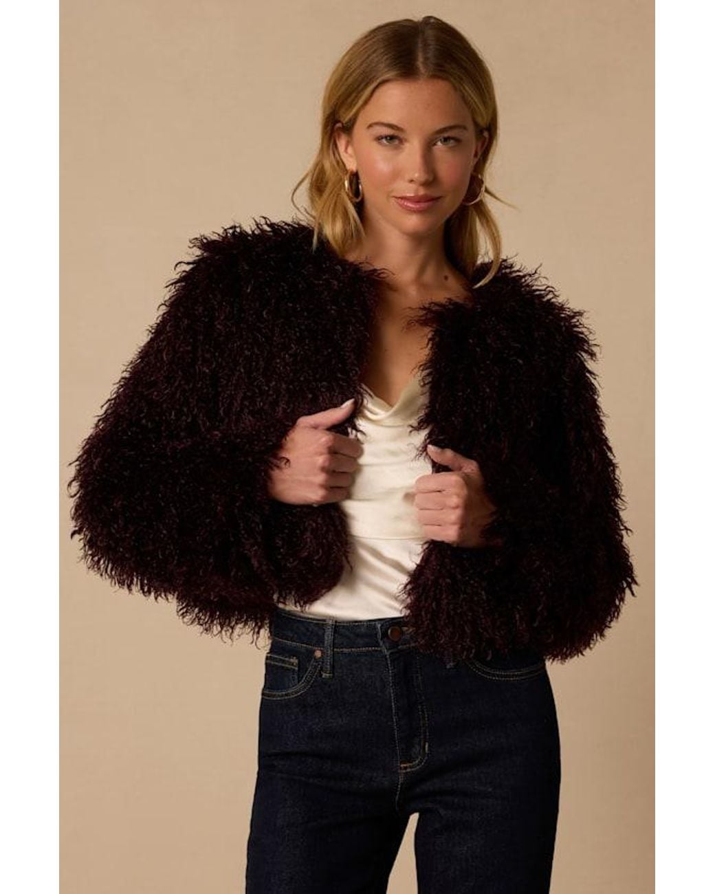 Lulus Black Jez Faux Fur Jacket