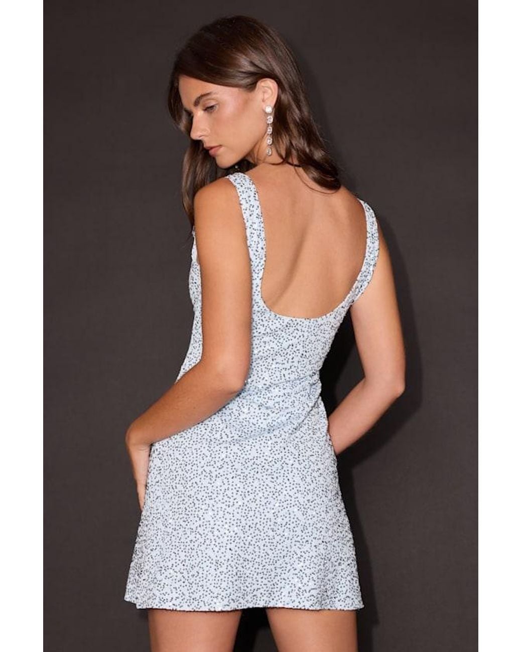 Lulus Black Addie Sequin Mini Dress