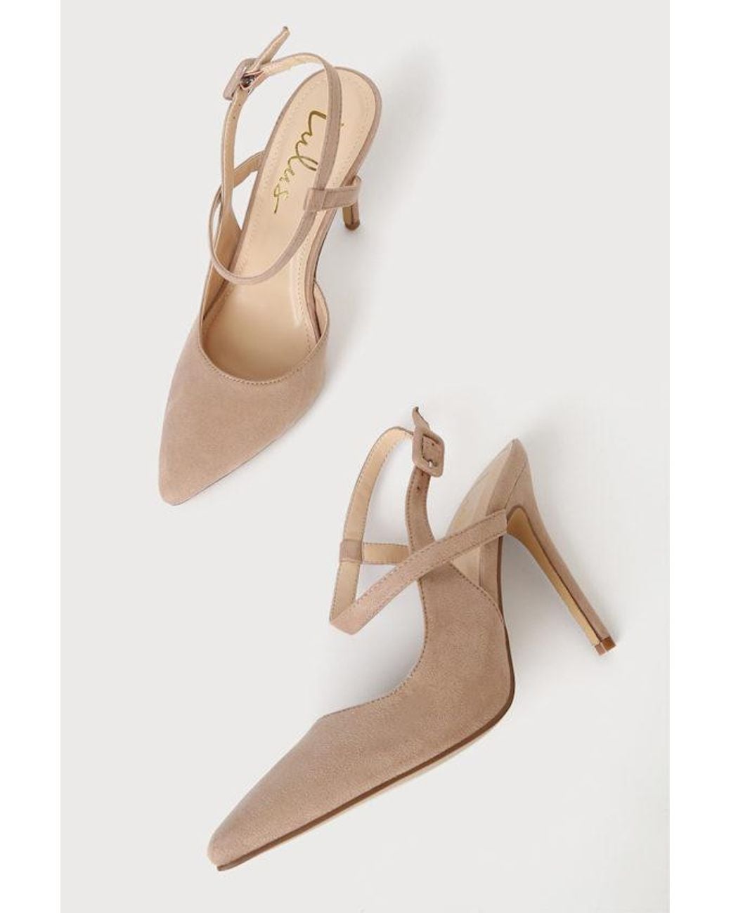 Lulus Natural Jenlove Light Nude Pointed-Toe Pumps