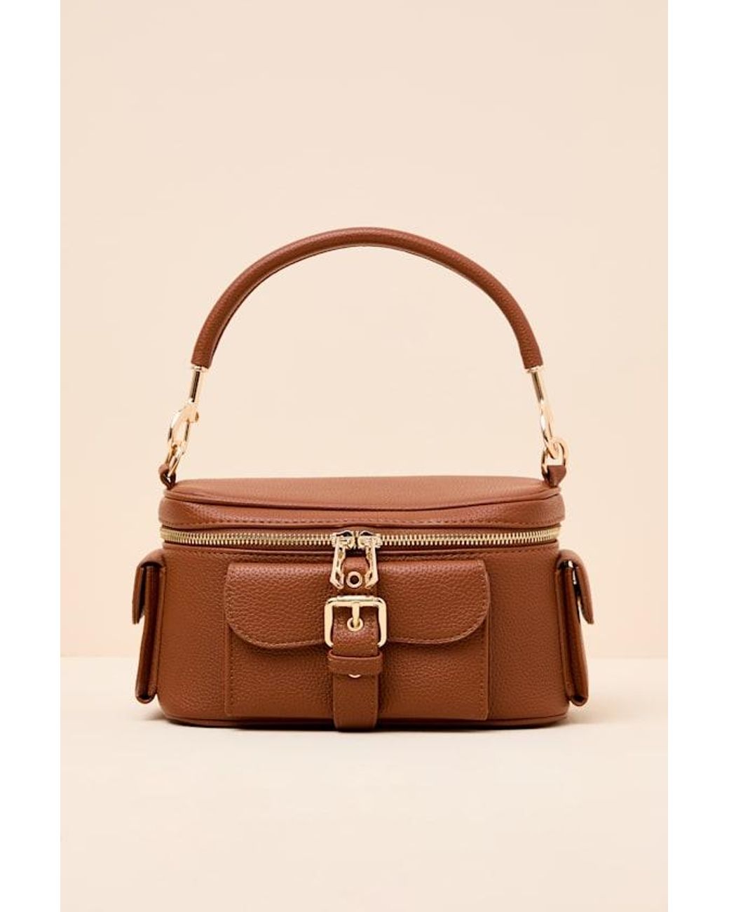 Lulus Brown Cadia Vegan Leather Crossbody Bag