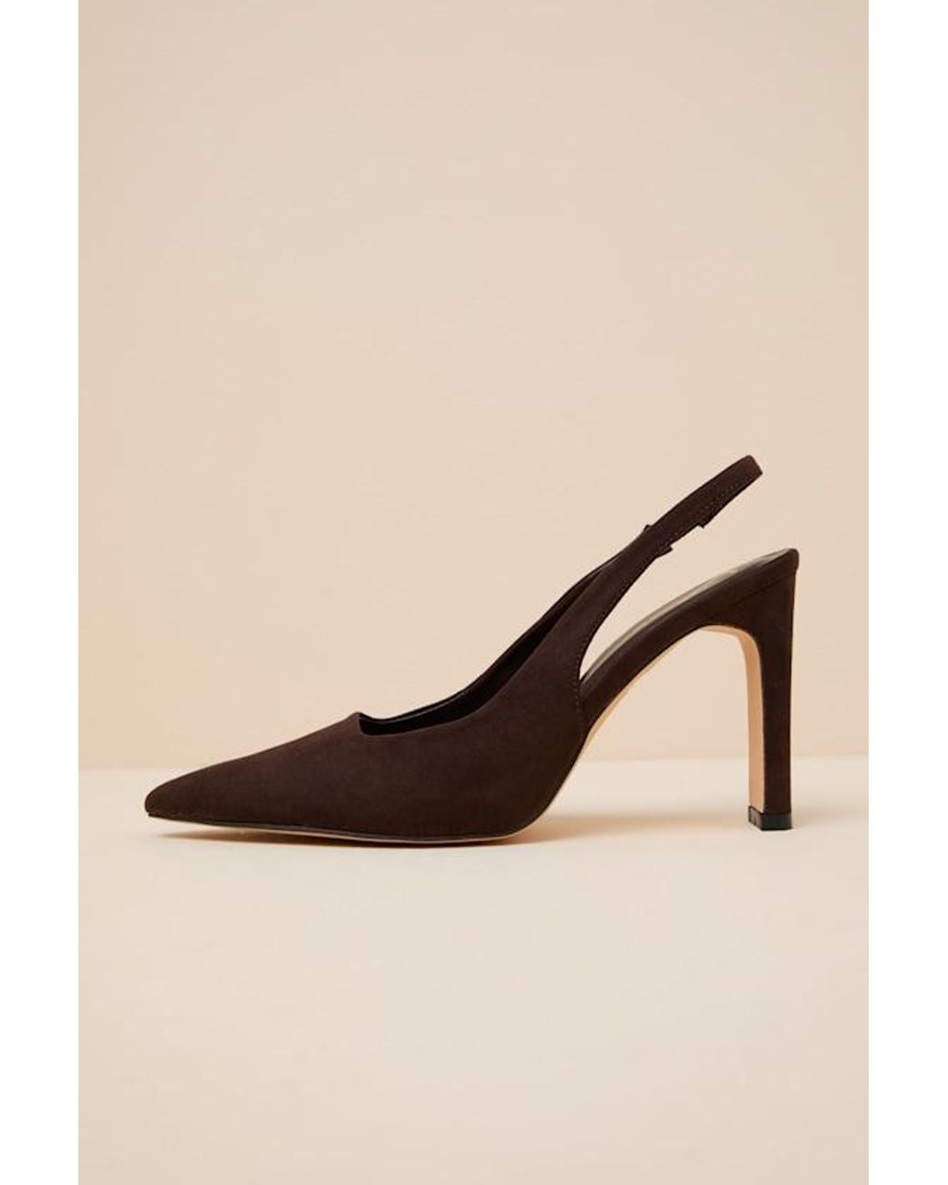 Lulus Natural Honorata Pointed-Toe Slingback Pumps