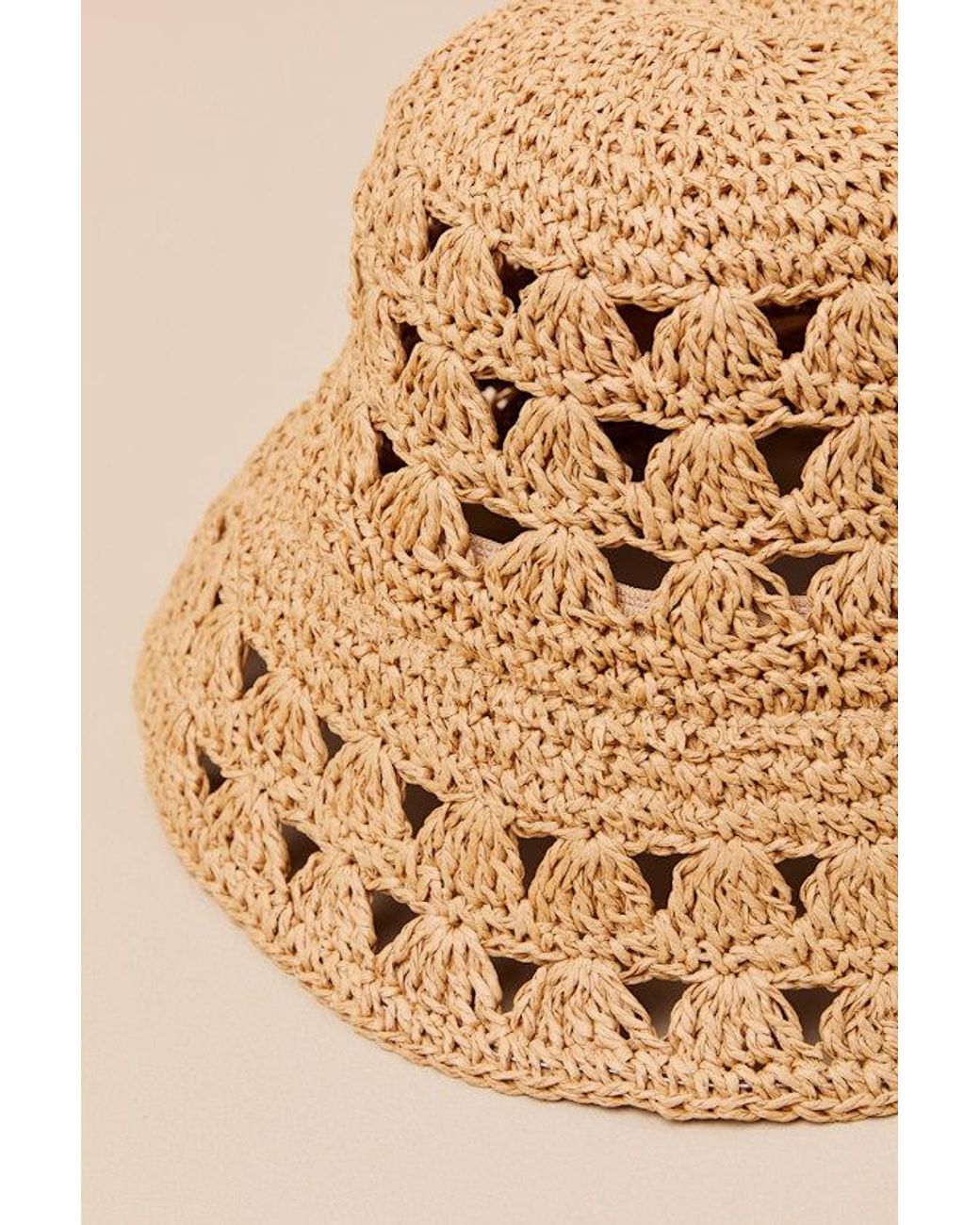 Lulus Natural Clemma Raffia Bucket Hat