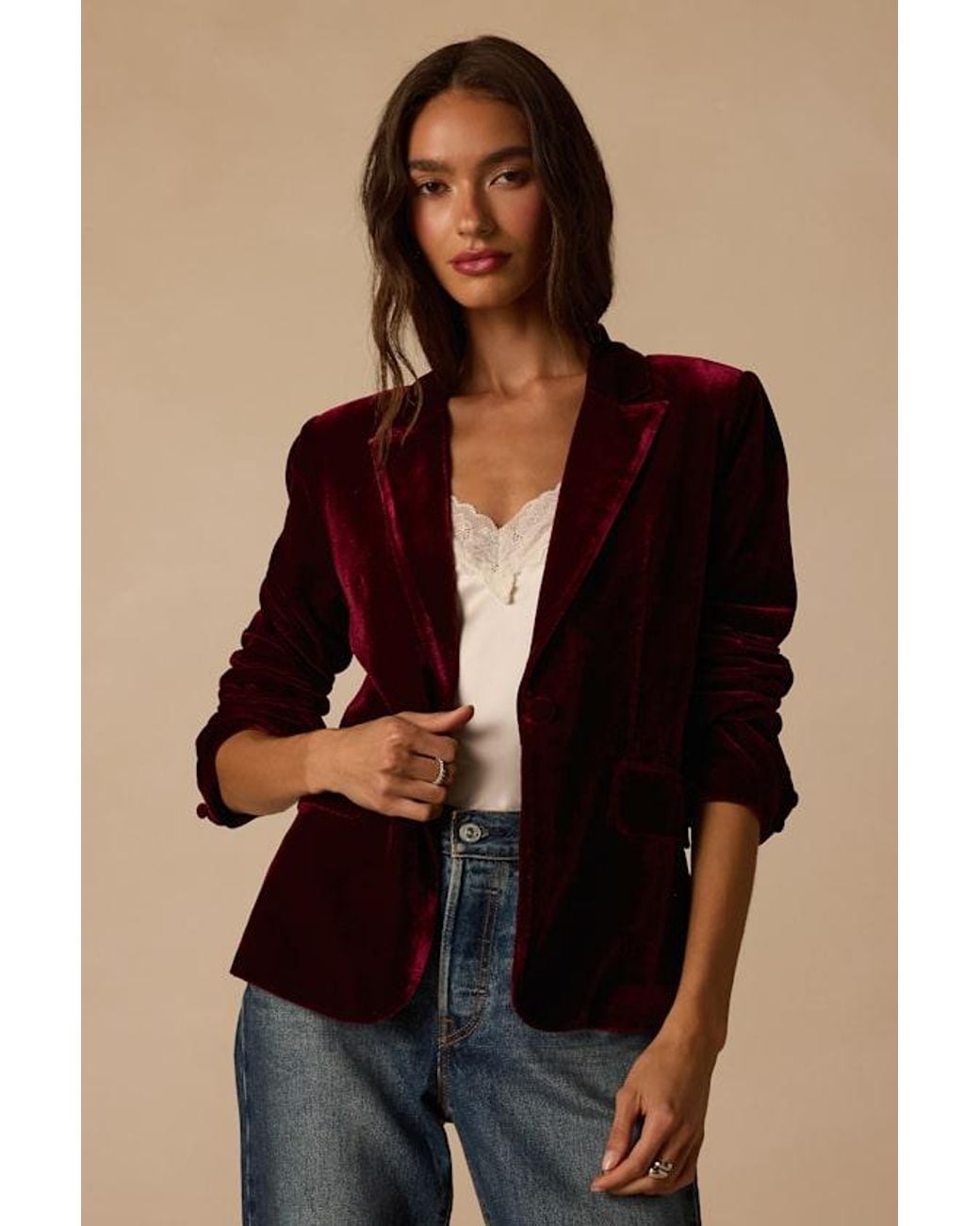 Lulus Black Cashton Velvet Blazer