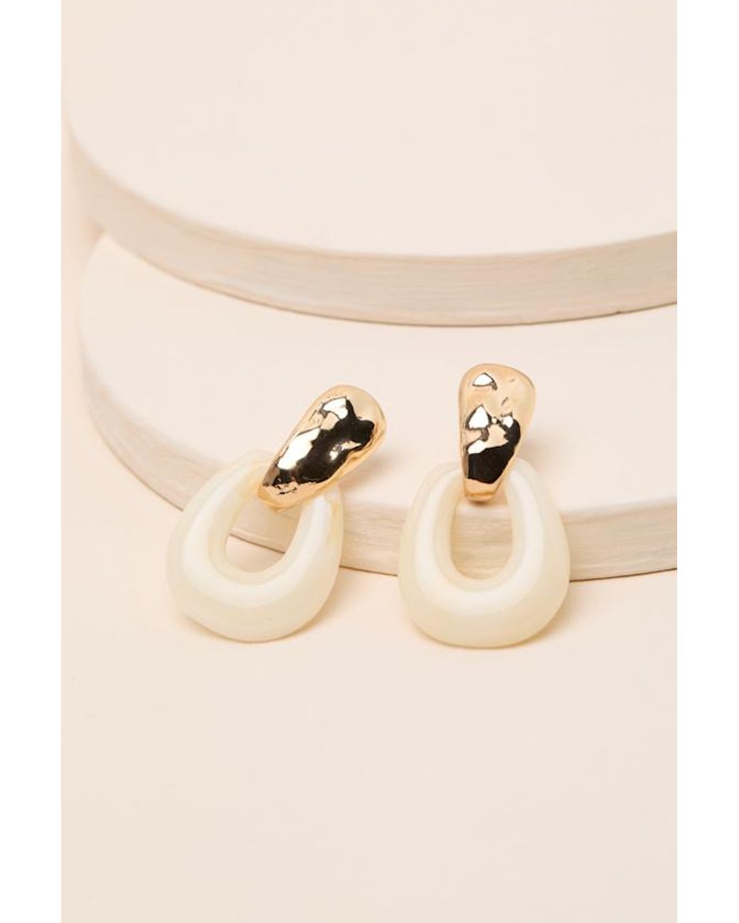 Lulus Brown Ruella Drop Earrings