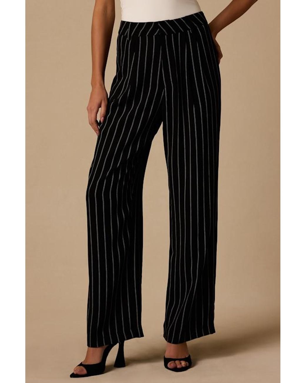 Lulus Natural Martin Pinstriped Trousers