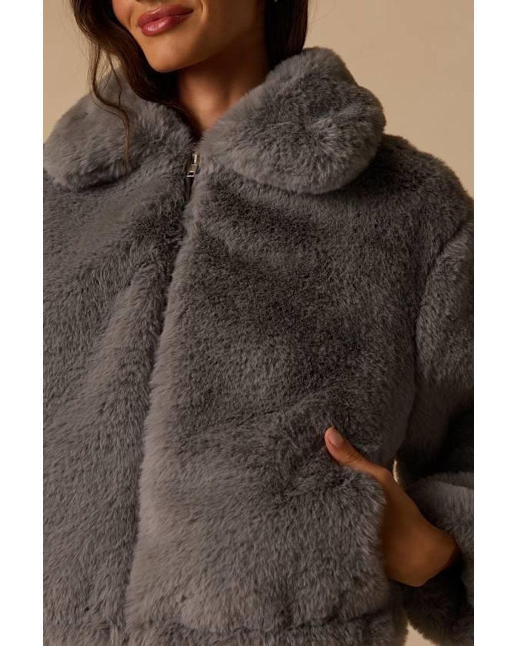 Lulus Brown Heaven Faux Fur Jacket