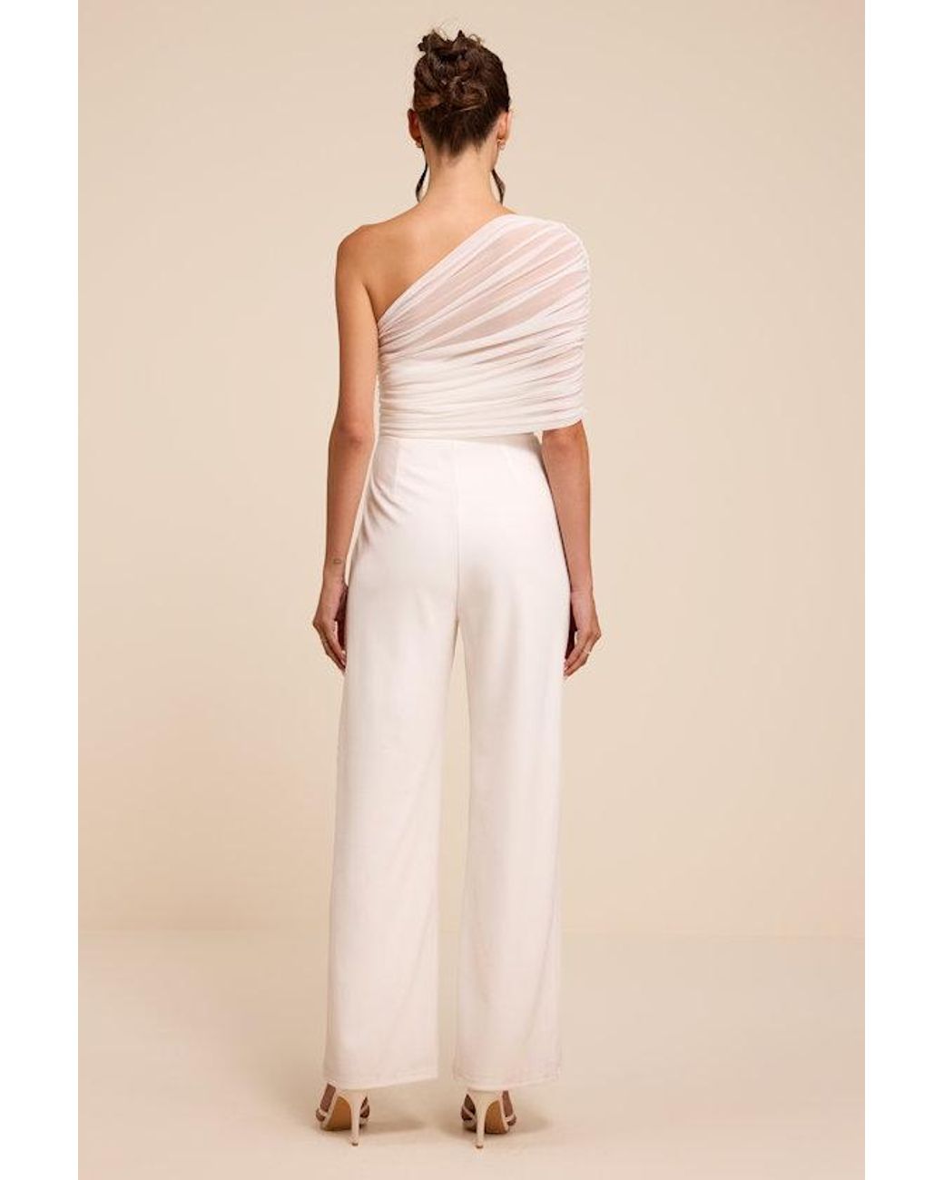 Lulus Green Kimia Mesh Asymmetrical Jumpsuit