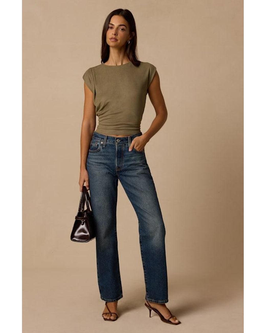 Lulus Brown Chastin Tie-Back Top
