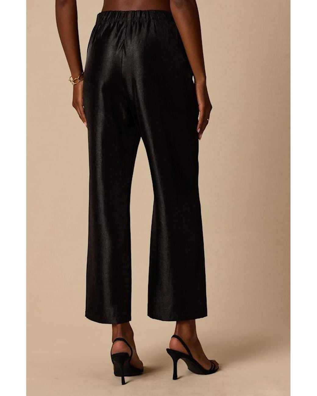 Lulus Natural Kyle Satin Cropped Pants