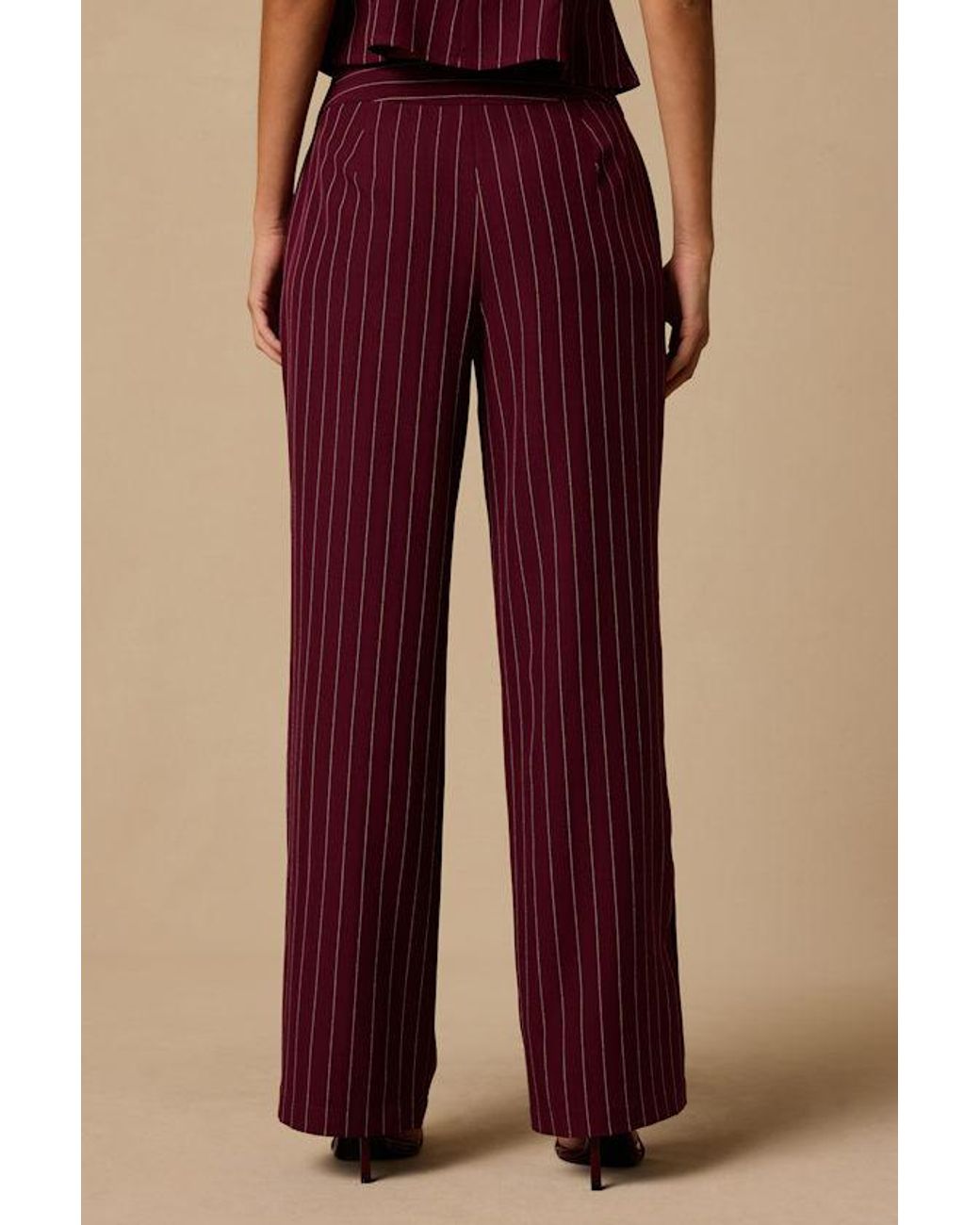 Lulus Black Enterprise Pinstriped Trousers