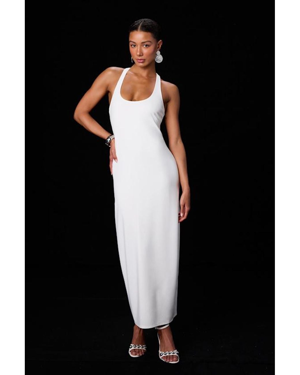 Lulus Black Jalini Jersey Knit Scoop Neck Maxi Dress