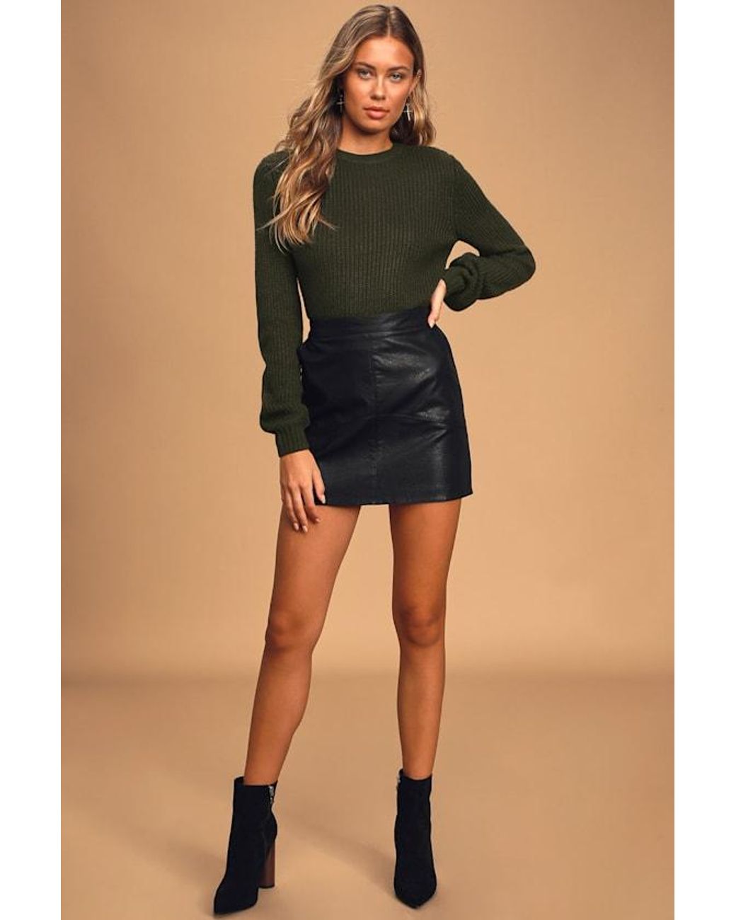 Lulus Black Ride On By Dark Knit Backless Cropped Sweater