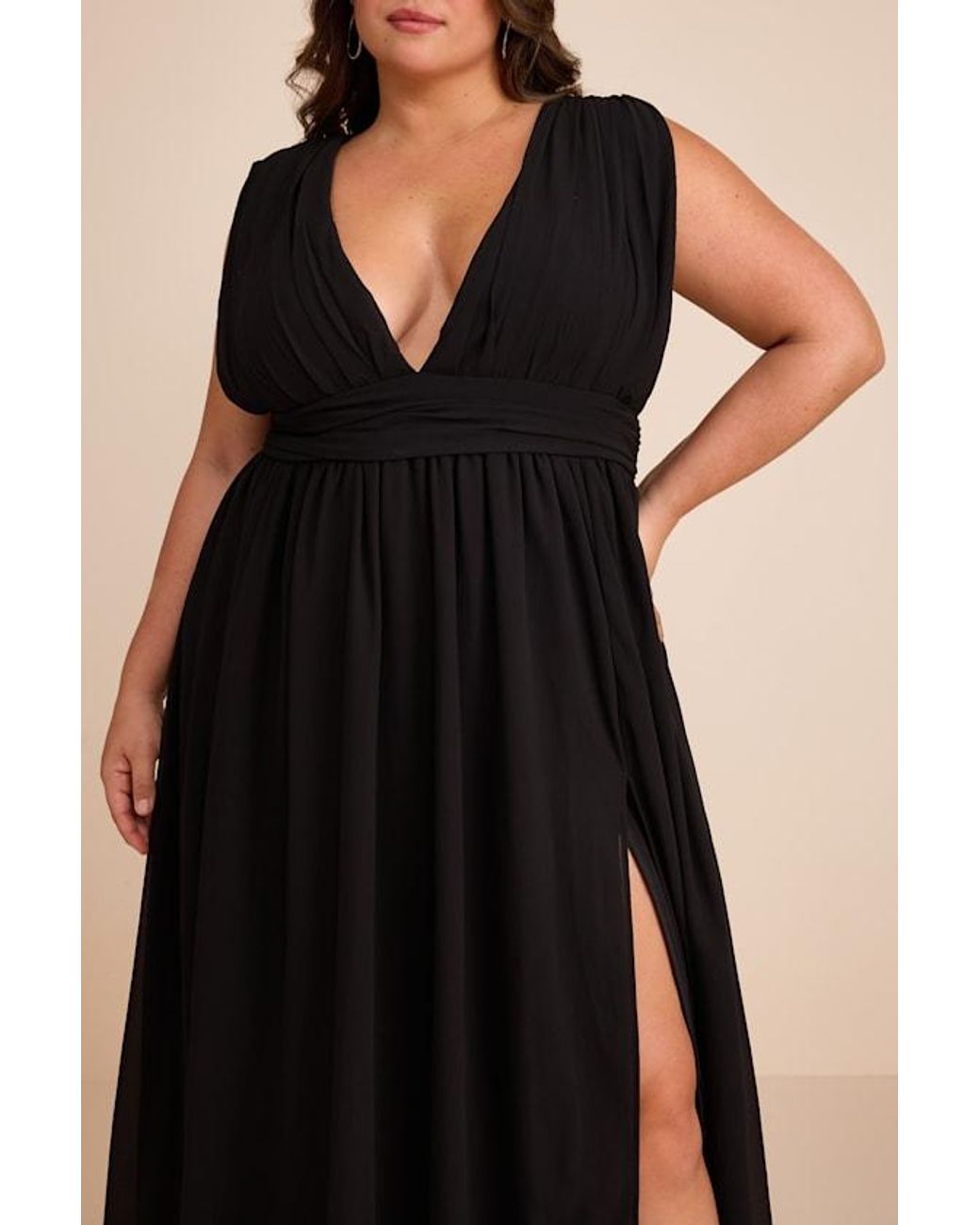 Lulus Black Heavenly Hues Maxi Dress