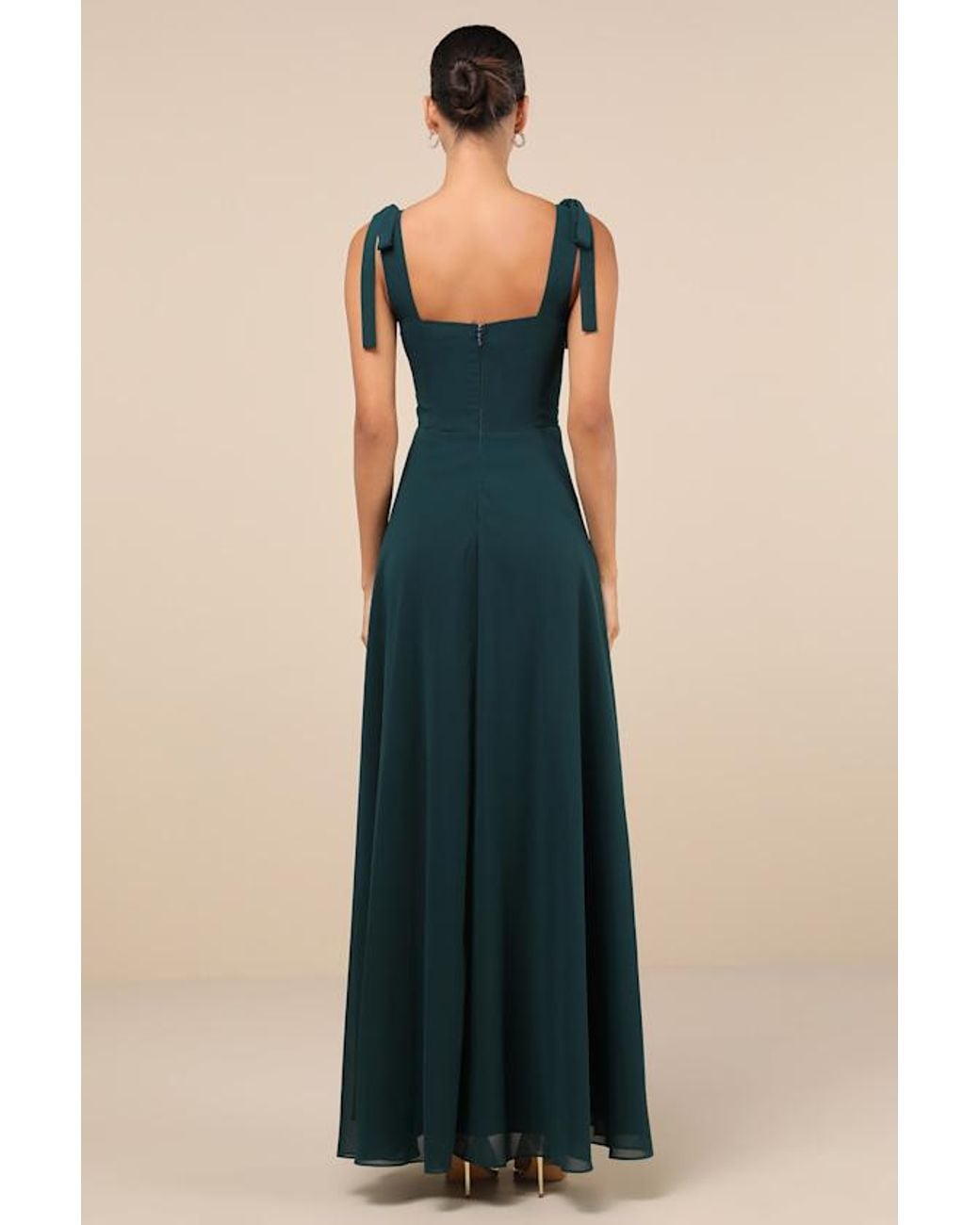 Lulus Blue Love Me Forever Square Neck Maxi Dress