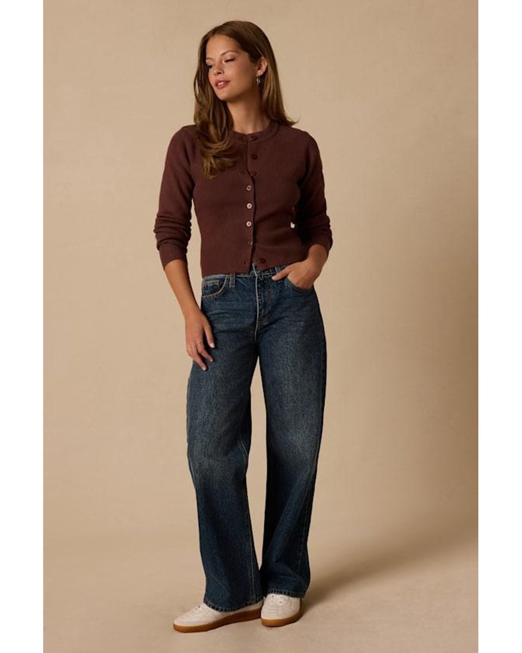 Lulus Brown Araya Button-Up Cardigan