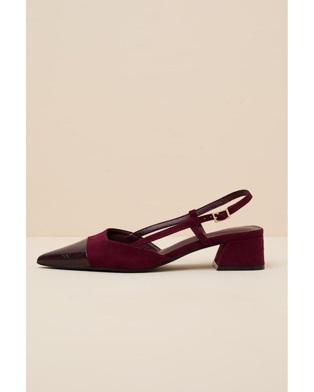 Lulus Red Patti Slingback Pumps